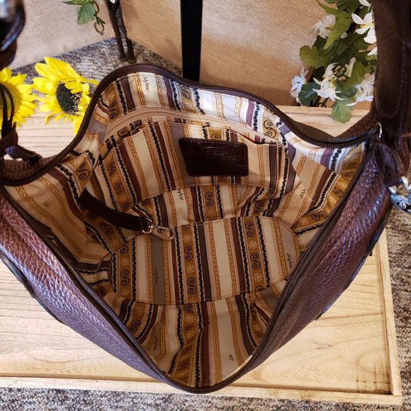 Brighton Nikki Bronze Hobo Shoulder Bag - Picture 10 of 11